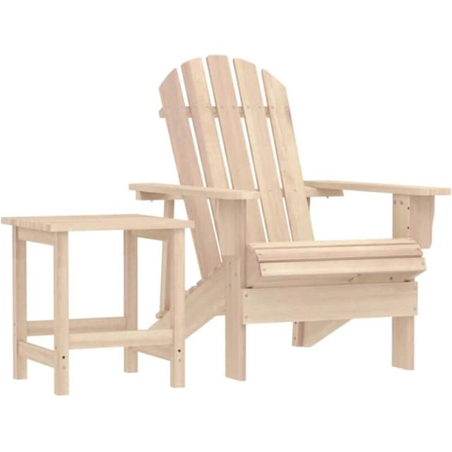 VIDAXL Vidaxl - Garden Adirondack Chair with Table Solid Fir Wood 8720286241035