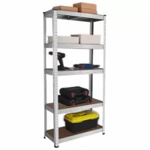 House of Home 1.5M Heavy Duty Steel & Mdf 5 Tier Racking In Galvanized