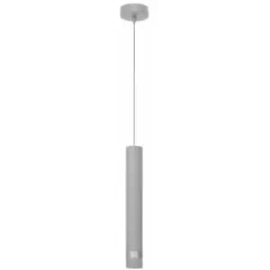 Helam Tuba Slim Pendant Ceiling Light Grey, Chrome 10cm