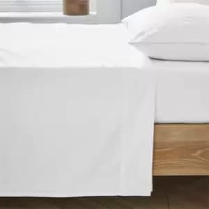 Ted Baker Plain Dye Cotton Flat Sheet - White