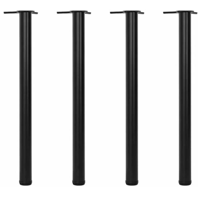 VIDAXL 4 Height Adjustable Table Legs Black 870 mm Vidaxl 8718475946557