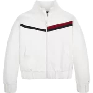 Tommy Hilfiger Global Stripe Zip Through - White