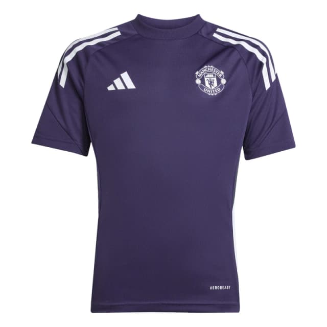 adidas Manchester United Training Top 2025 2026 Juniors Purple male 7-8 Years