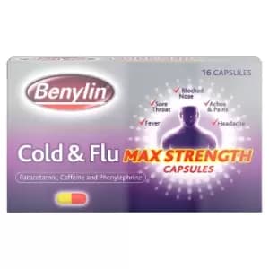 Benylin Cold & Flu Max Strength Capsules 16