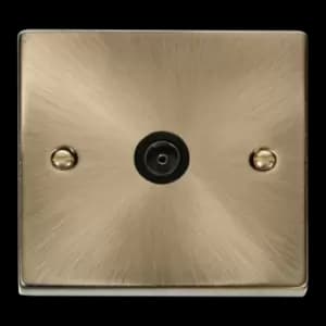 Click Scolmore Deco 1 Gang Non-Isolated Co-Axial Socket - VPAB065BK