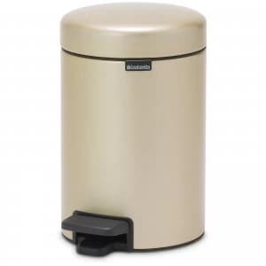 Brabantia New Icon 3 Litre Pedal Bin - Champagne