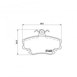 Front Brake Pad Set BREMBO P 68 008