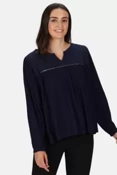 'Calixta' Cotton Blend V-Neck Shirt