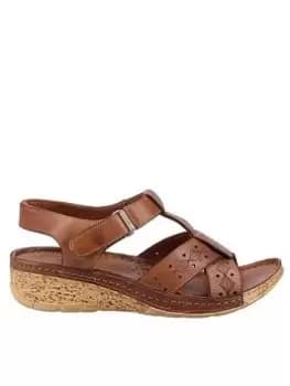 Riva Pembroke Sandal Female Brown UK Size 4