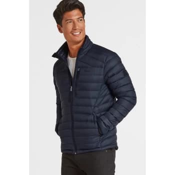 Tog 24 Navy Camo Drax Funnel Down Jacket - S - blue