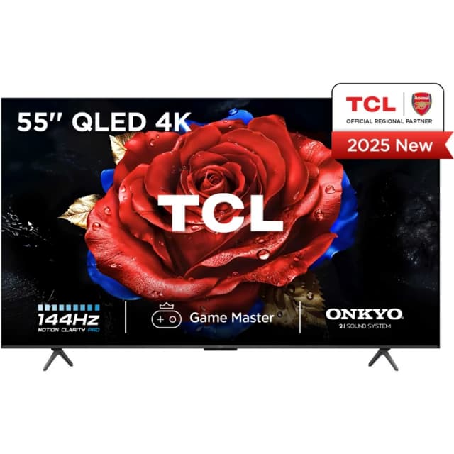 TCL 55" 55T8C-UK Smart 4K Ultra HD QLED TV