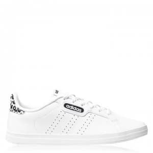 adidas Courtpoint Base Womens Tennis Shoes - Wht/LeopardPrnt