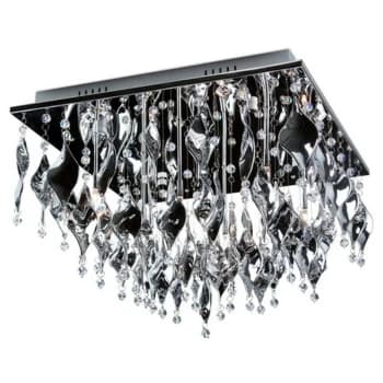 Linea Verdace Harlekijn Glass & Crystal Ceiling Light Chrome