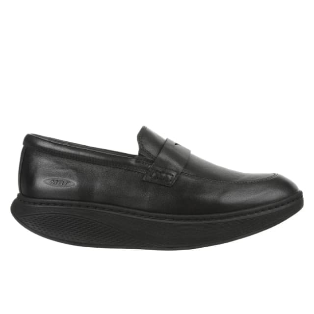 MBT Asante 7 Leather Mens Slip on Shoes - Black - Size:UK 11.5