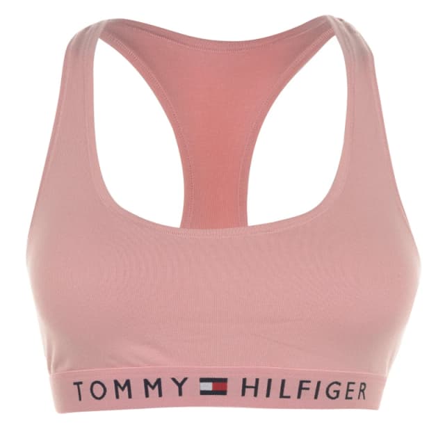Tommy Jeans Rose Tan Racer Back Bralette Tan Female S 71621UK