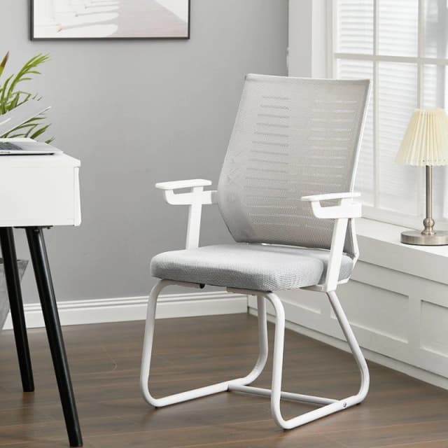 Kabinet UK Comfortable Mesh Office Chair for Home & Office Grey/White unisex One Size