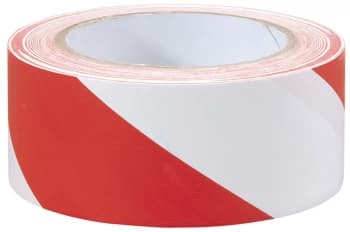 Draper 33M x 50mm Red and White Hazard Tape Roll 69010