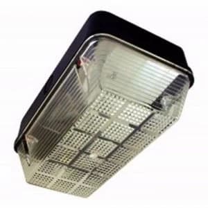 Eterna 100W IP65 BC B22d Polycarbonate Base Diffuser Vandal Bulkhead - Black Base