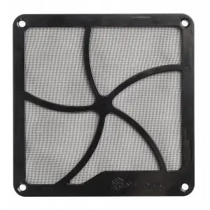 Silverstone 140mm Magnetic Fan Filter in Black