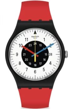 Swatch New Gent Rouge & Noir Watch SO32B401