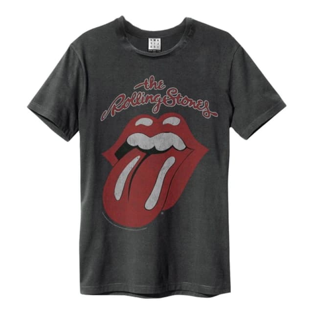 Amplified Amplified Men Vintage The Rolling Stones T-Shirt in Charcoal Size: Small Charcoal S Male 5063470344734