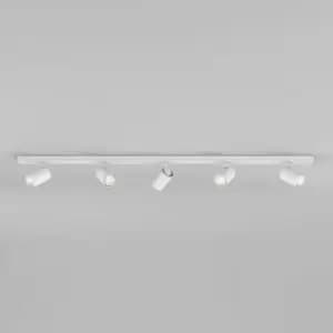 Ascoli Five Bar Spotlight Textured White, GU10