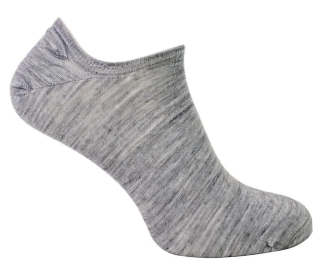 Steven Steven Men Merino Wool No Show Socks Invisible Low Cut Warm Footsies Socks in Light Grey Size: 9-11 Light Grey 9-11 Male 5056632699797