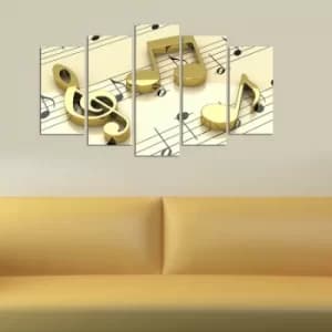 5M-44 Multicolor Decorative MDF Painting (5 Pieces)