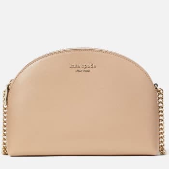 Kate Spade New York Womens Spencer Saffiano Cross Body Bag - Warm Beige/Black