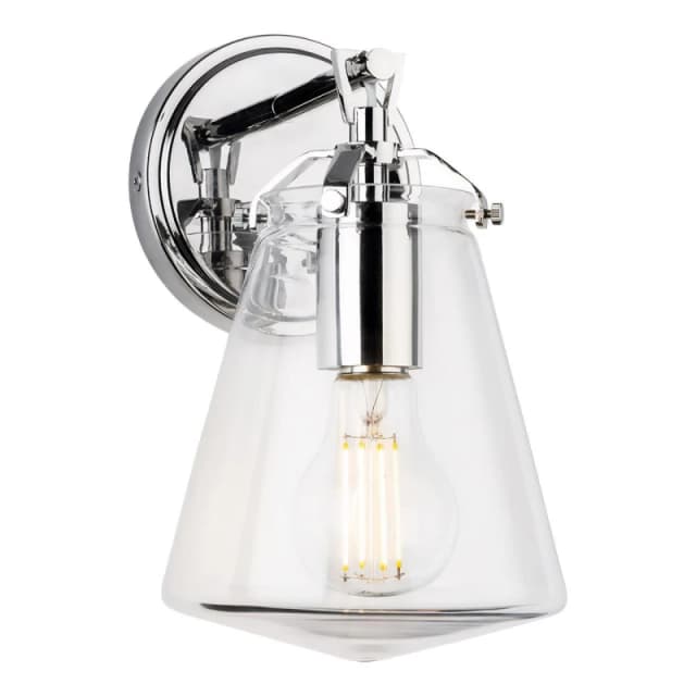 Firstlight Milos Wall Wall Light Clear in Chrome