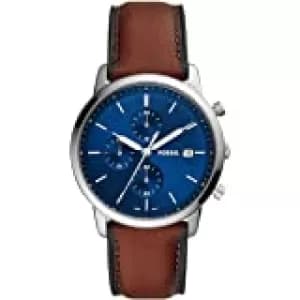 Fossil Men The Minimalist Solar-Powered Luggage Eco Leather Watch