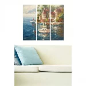 MDFDSCF7606 Multicolor Decorative MDF Painting (3 Pieces)