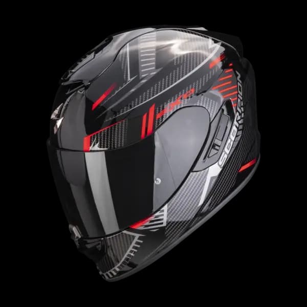 Scorpion Exo-1400 Evo Air Shell Black-Red Full Face Helmet XL