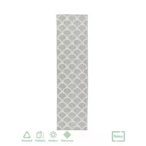 Relay Recycled Indoor/Outdoor Rug - Grey - 60x230cm