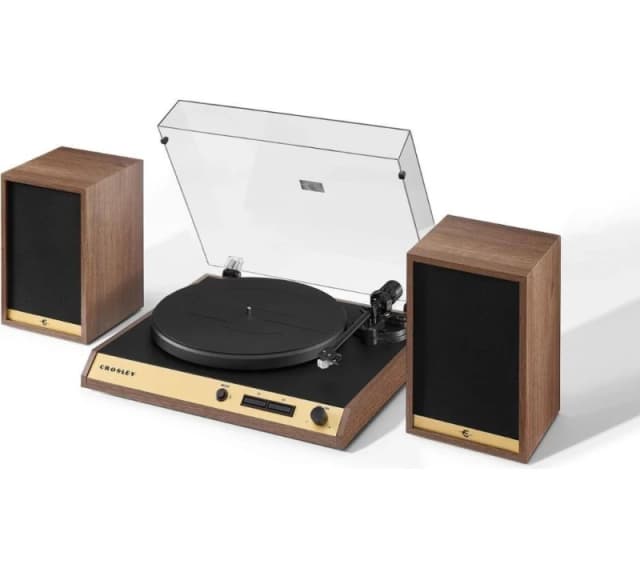 CROSLEY C72 Belt Drive Bluetooth Turntable & Speakers - Walnut, Brown 710244259774