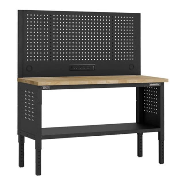 Sealey Superline Pro Modular Wooden Top Workbench and Pegboard APMWB60COMBOW Length: 1.52m