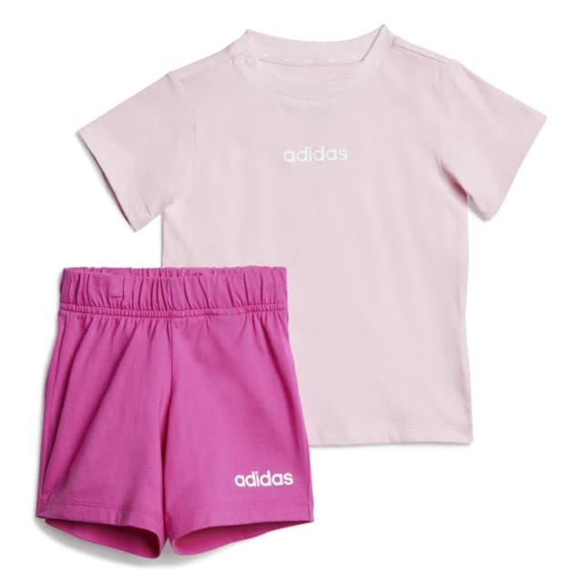 adidas Essentials Tee Set Babies Pink/White female 6-9 Months