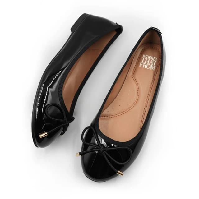 Where's That From 'Bexley' Slip On Flat Pumps Black