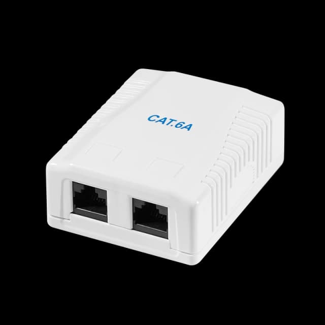 LogiLink Cat.6A Surface Mounted Box 2 x RJ45. unshielded