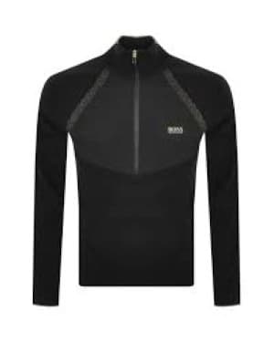 Hugo Boss Athleisure Zaxel Half Zip Jumper Black Size L Men