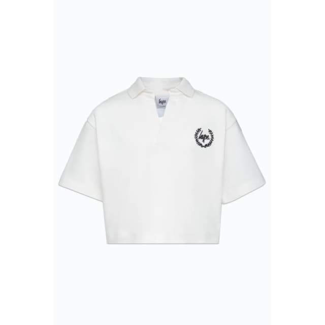 Hype Scrpt Polo Shir - White White S