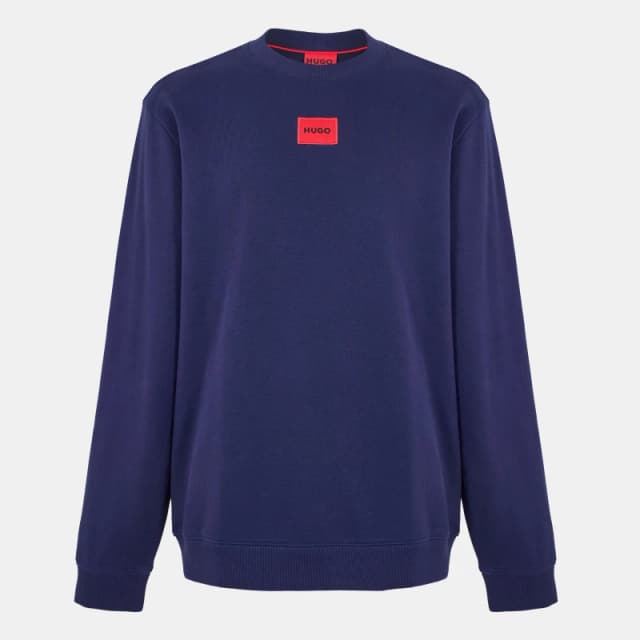 Hugo Mens Diragol Crew-neck Sweatshirt Navy 418 male L