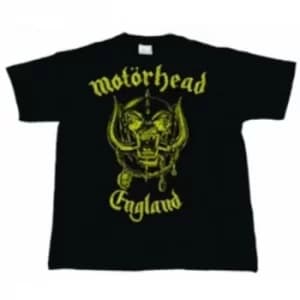 Motorhead England Classic Gold Mens T Shirt: X Large