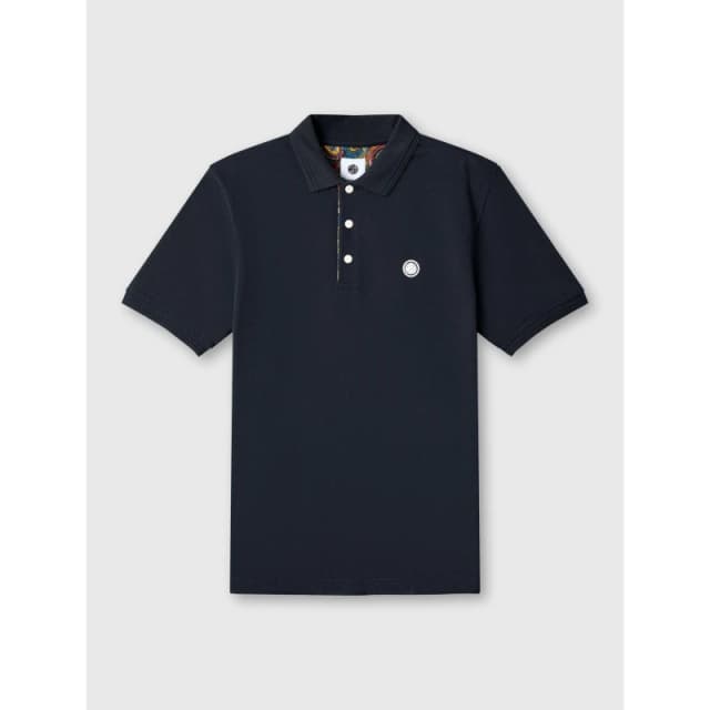 Pretty Green Mens Short-Sleeve Polo Shirt Black male Small