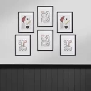 Nielsen Pablo 6 Piece Black Wooden Picture Frame Set 30 x 40cm