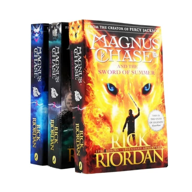 Magnus Chase And The Gods Of Asgard 3 Book Set Rick Riordan Rick Riordan Books
