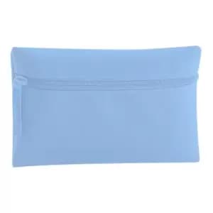 Quadra Classic Zip Up Pencil Case (Pack of 2) (One Size) (Sky Blue)