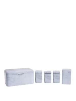 Premier Housewares Marble 5 Piece Kitchen Storage Set