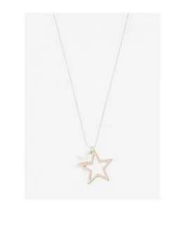 Mint Velvet Star Mix Pendant Necklace - Multi