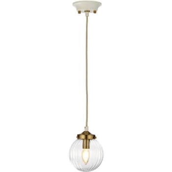 Elstead - Cosmos Retro 1 Light Pendant Globe Glass Shades